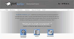 Desktop Screenshot of justwrite-solutions.com